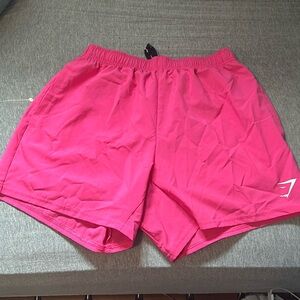 Pink Gymshark shorts
